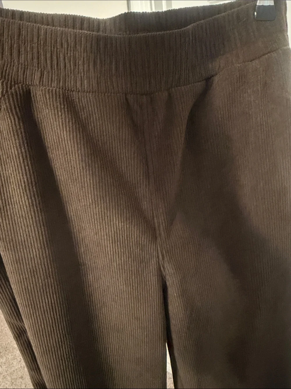 HALARA Brown Corduroy Wide-Leg Women's Trousers - Picture 4 of 7